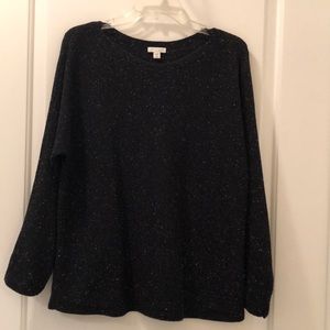 J.Jill Black Marled Sweater